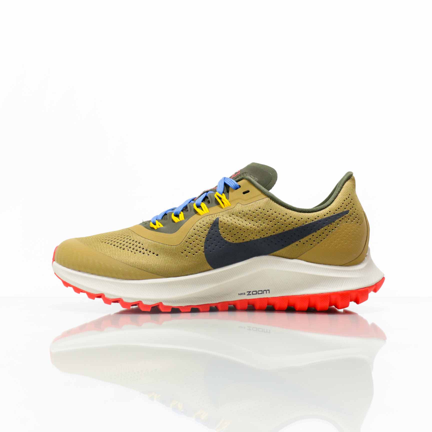 Men Nike Air Zoom PEGASUS 36 Shield Yellow Black Red Running Shoes